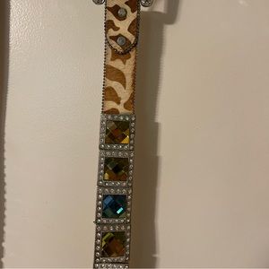 Square rhinestone belt by Atlas